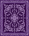 Elegant Floral Scroll Pattern Rug