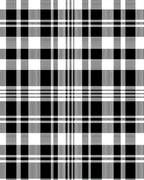 Classic Black White Plaid Pattern Rug