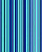 Bold Blue Striped Pattern Rug