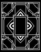 Abstract Geometric Art Deco Style Rug