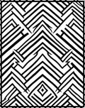 Bold Geometric Stripe Abstract Design Rug
