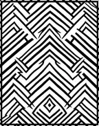 Bold Geometric Stripe Abstract Design Rug