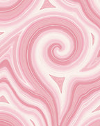 Pink Swirl Agate Pattern Rug