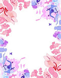 Pink Purple Abstract Flow Pattern Rug