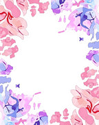Pink Purple Abstract Flow Pattern Rug