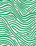 Green Wavy Stripe Abstract Pattern Rug