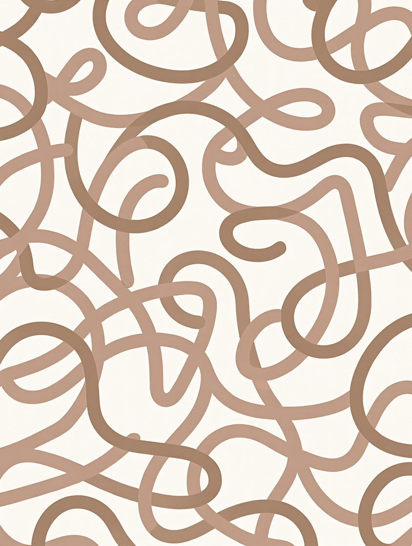 Abstract Swirl Pattern Design Rug