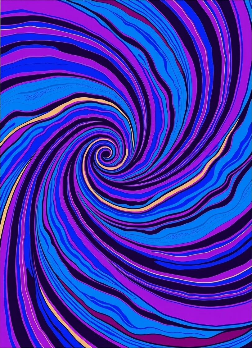 Vibrant Swirl Abstract Pattern Rug