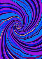 Vibrant Swirl Abstract Pattern Rug