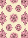 Pink Floral Mandala Pattern Design Rug