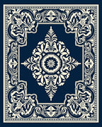 Classic Floral Acanthus Leaf Design Rug