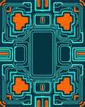 Circuit Board Pattern Design 3 Colors Rug