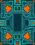 Circuit Board Pattern Design 3 Colors Rug