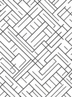Abstract Interlocking Lines Geometric Design Rug
