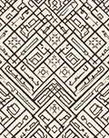 Abstract Geometric Line Art Pattern Rug