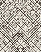 Abstract Geometric Line Art Pattern Rug