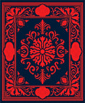 Classic Floral Bordered Medallion Rug