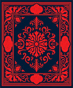 Classic Floral Bordered Medallion Rug