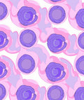 Pink And Purple Abstract Swirl Rug