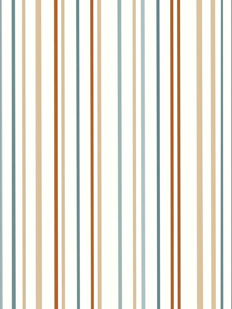 Striped Design With Warm Earthy Tones Rug