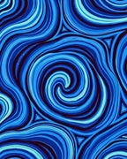 Abstract Swirl Wave Pattern Design Rug