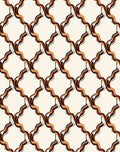 Arabesque Style Warm Tones Pattern Rug