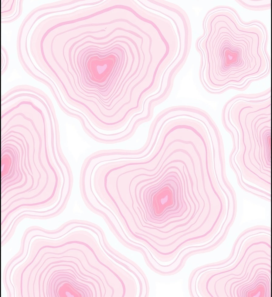 Blush Pink Agate Patterned Rug