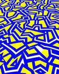 Bold Geometric Maze Pattern Rug