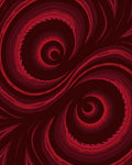 Crimson Swirl Abstract Pattern Rug