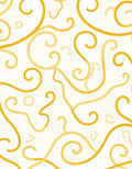 Golden Swirls Abstract Pattern Rug