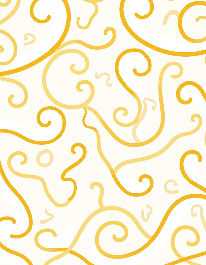Golden Swirls Abstract Pattern Rug