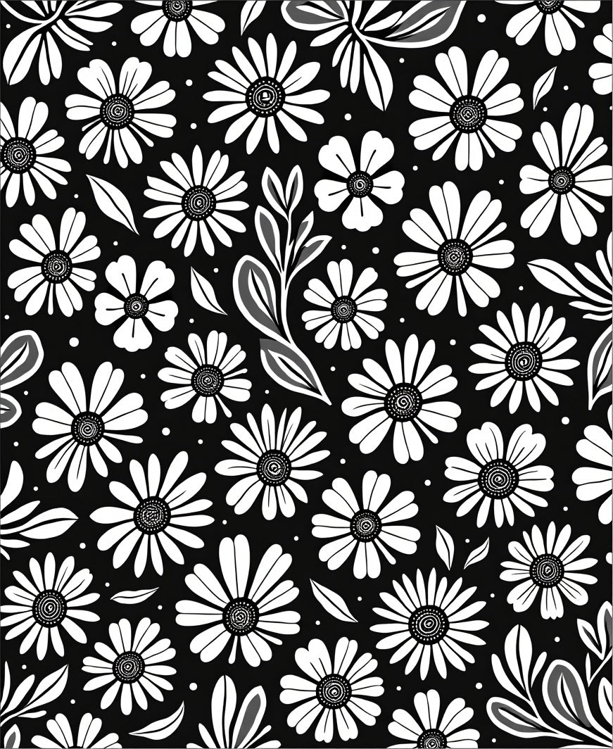 Bold Daisy Petal Pattern Rug