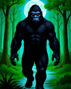 Mighty Ape Walking Through Forest Rug