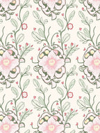 Vintage Floral Pattern With Delicate Blooms Rug