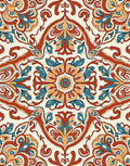 Ornate Floral Medallion Rug