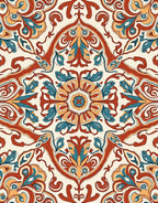 Ornate Floral Medallion Rug