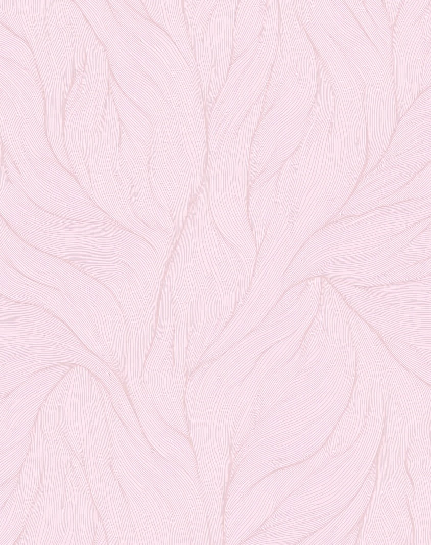 Soft Pink Woven Organic Flow Rug