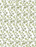 Green Whimsical Bamboo Branch Rug