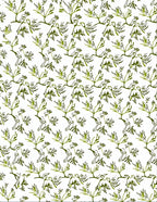 Green Whimsical Bamboo Branch Rug