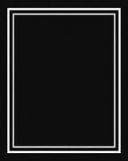 Classic White Bordered Black Design Rug