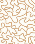Abstract Swirl Contour Design Rug