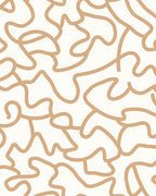Abstract Swirl Contour Design Rug