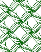 Green Vine Interwoven Pattern Rug