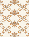 Elegant Ochre Patterned Design Rug