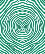 Green Abstract Zebra Stripe Rug