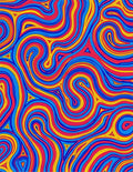 Swirling Triangles Vibrant Flow Rug