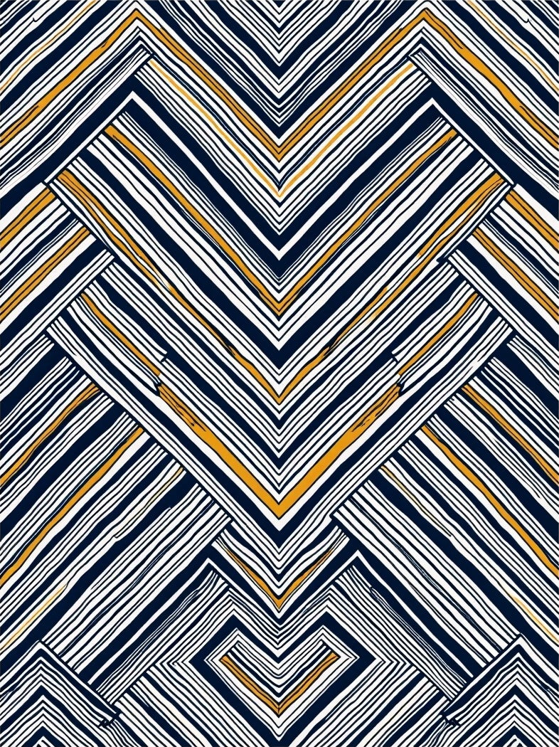 Abstract Chevron Stripes Pattern Rug