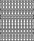Abstract Interlocking Geometric Pattern Rug