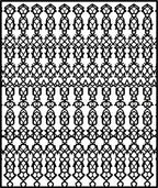 Abstract Interlocking Geometric Pattern Rug