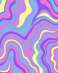 Pastel Swirls Pattern Rug